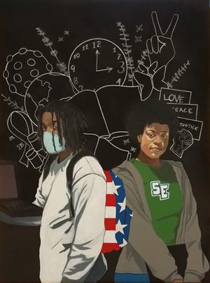 SRMHS student painting